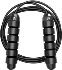 Nuvance - Professioneel Sport Springtouw - Verstelbaar - Speedrope - Jump Rope - Voor Volwassenen En Kinderen - Zwart