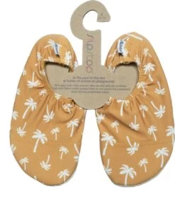 Slipstop Palm Mosterd - Oker Met Witte Palmboompjes -Winkel voor professionele sportartikelen 1059x1200 1