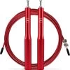 DK.® Professioneel Crossfit & Fitness Springtouw - Speedrope - Jump Rope - Voor Volwassenen En Kinderen - Rood