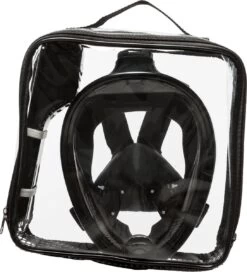 Sea Turtle Full Face Mask - Snorkelmasker - Volwassenen - Zwart - S/M -Winkel voor professionele sportartikelen 1091x1200