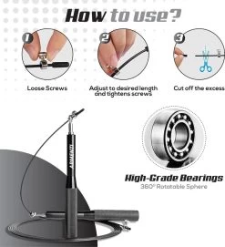 ARMENTI Professioneel Sport Springtouw - Verstelbaar - Met Kogellager - Skipping Jump Rope - Touwtje Springen Voor Volwassenen - Speedrope Conditie & Krachttraining - Binnen & Buitensport Fitness Springtouwen 17 ARMENTI Professioneel Sport Springtouw - Verstelbaar - Met Kogellager - Skipping Jump Rope - Touwtje Springen Voor Volwassenen - Speedrope Conditie & Krachttraining - Binnen & Buitensport Fitness Springtouwen -Winkel voor professionele sportartikelen 1093x1200 1