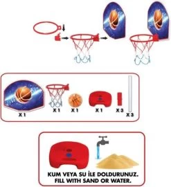 Basketbalset - Basketbal Standaard Kinderen - Basketbalring - Basketbalpaal In Hoogte Verstelbaar- Basketbalnetje - Gratis Basketbal -Winkel voor professionele sportartikelen 1099x1200 3