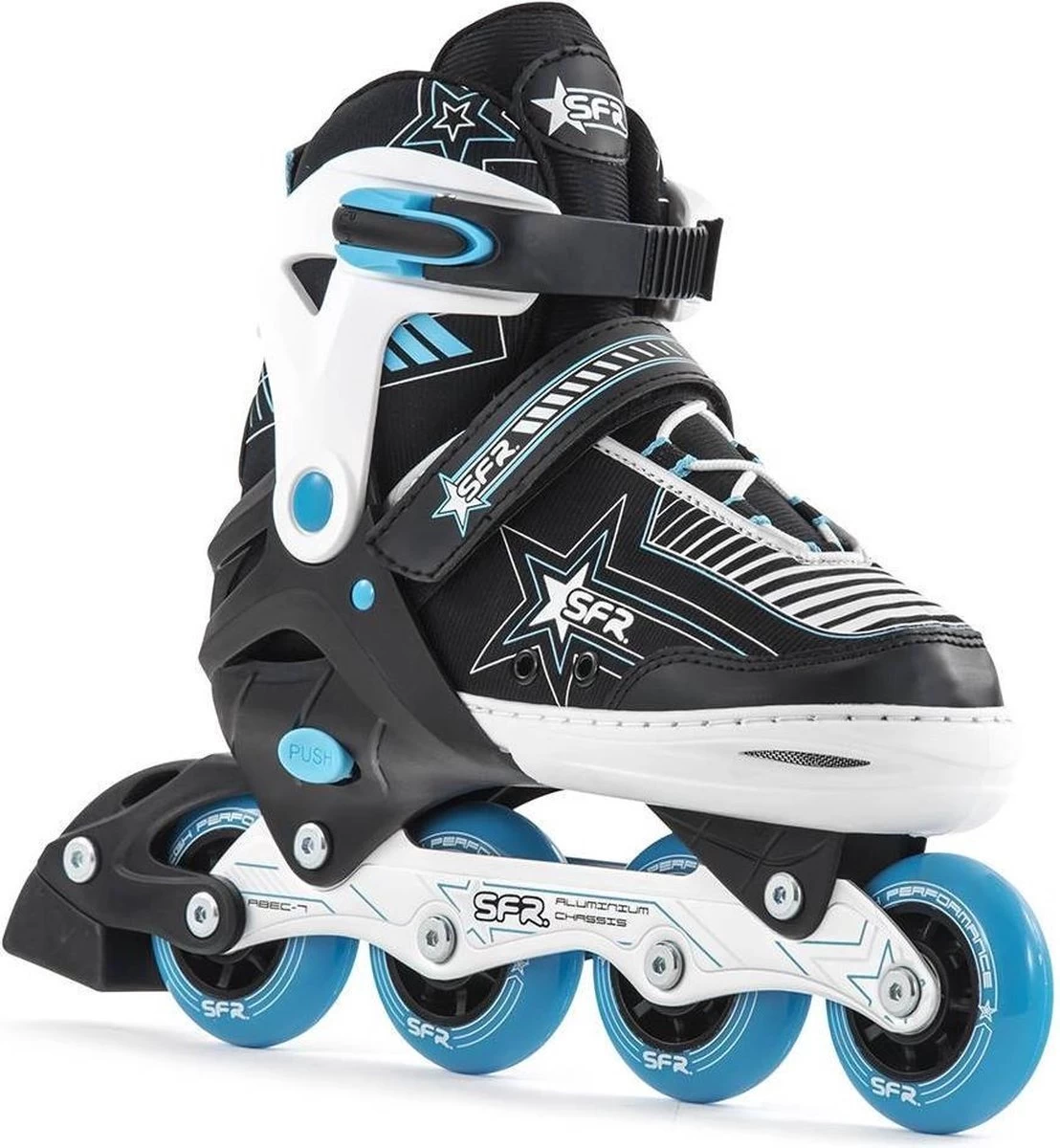 SFR Pulsar Verstelbare Inline Skates - Maat 35.5-39.5 - Blauw 6 SFR Pulsar Verstelbare Inline Skates - Maat 35.5-39.5 - Blauw - Afbeelding 4