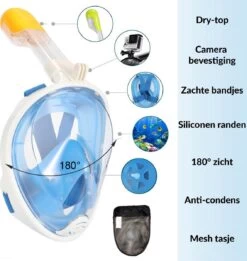 Gadgy Duikmasker Full Face Kinderen - Duikbril Met Snorkel - Snorkelset Kinderen - Snorkelmasker - Blauw -Winkel voor professionele sportartikelen 1134x1200 1