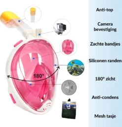 Gadgy Duikmasker Full Face Kinderen - Duikbril Met Snorkel - Snorkelset Kinderen - Snorkelmasker - Roze -Winkel voor professionele sportartikelen 1159x1200 1