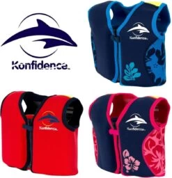 Konfidence - Zwemvest/Drijfvest Kind - Blauw - 1,5-3 Jaar / 12-20 Kg -Winkel voor professionele sportartikelen 1160x1200