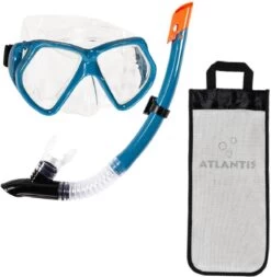 Atlantis Andros Combo - Snorkelset - Volwassenen - Petrol Blauw -Winkel voor professionele sportartikelen 1173x1200