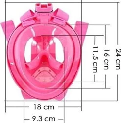 Atlantis Full Face Mask 2.0 - Snorkelmasker - Kinderen - Roze - XS -Winkel voor professionele sportartikelen 1177x1200