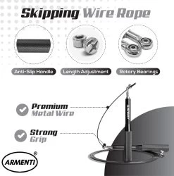 ARMENTI Professioneel Sport Springtouw - Verstelbaar - Met Kogellager - Skipping Jump Rope - Touwtje Springen Voor Volwassenen - Speedrope Conditie & Krachttraining - Binnen & Buitensport Fitness Springtouwen 16 ARMENTI Professioneel Sport Springtouw - Verstelbaar - Met Kogellager - Skipping Jump Rope - Touwtje Springen Voor Volwassenen - Speedrope Conditie & Krachttraining - Binnen & Buitensport Fitness Springtouwen -Winkel voor professionele sportartikelen 1185x1200 5