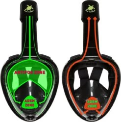 Sea Turtle Full Face Mask - Snorkelmasker - Volwassenen - Zwart - S/M -Winkel voor professionele sportartikelen 1188x1200