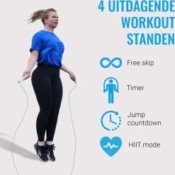 Silvergear Smart Springtouw - 4 Uitdagende Workout Standen - Track Het Aantal Verbrande Calorieën - Slaat Alle Workouts Overzichtelijk Op In De App -Winkel voor professionele sportartikelen 1194x1200 13