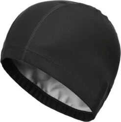 WiseGoods - Premium Unisex Badmuts - Douchemuts - Zwemmuts Lang Haar - Waterdicht - Zwemmen - Omtrek 50-64 Cm - Zwart