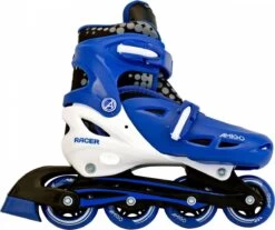 AMIGO Racer Inlineskates - Skeelers Voor Jongens En Meisjes - Blauw/Wit - Maat 30-33