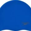 Speedo Plain Moulded Silicone Cap Unisex - Blauw - One Size