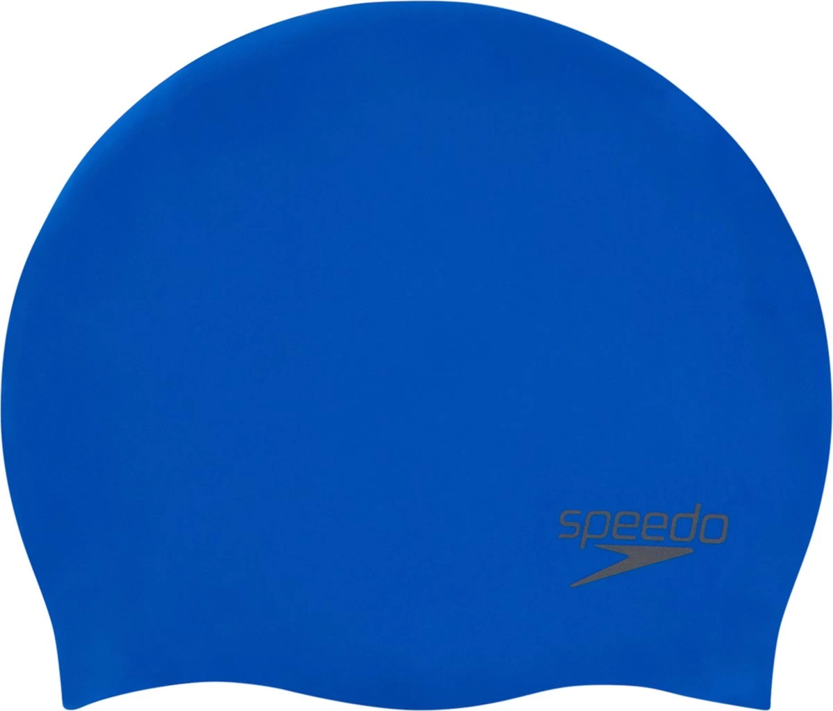 Speedo Plain Moulded Silicone Cap Unisex - Blauw - One Size 2 Speedo Plain Moulded Silicone Cap Unisex - Blauw - One Size
