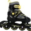AMIGO Fuse Inlineskates - Skeelers Voor Jongens En Meisjes - Zwart/Geel - Maat 30-33