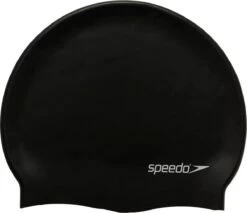 Speedo FLAT SILICONE CAP BLACK - Maat ONE
