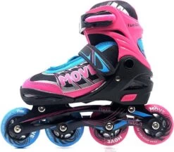 Move Fast Verstelbare Inlineskates - Maat 34-37 - Unisex - Roze/zwart/blauw -Winkel voor professionele sportartikelen 1200x1047 1