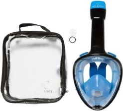 Atlantis Full Face Mask - Snorkelmasker - Volwassenen - Zwart/Blauw - L/XL -Winkel voor professionele sportartikelen 1200x1090