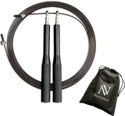 Nuvance - Aluminium Sport Springtouw - Voor Volwassenen En Kinderen - Inclusief E-Book - Verstelbaar - Verzwaard - Speedrope