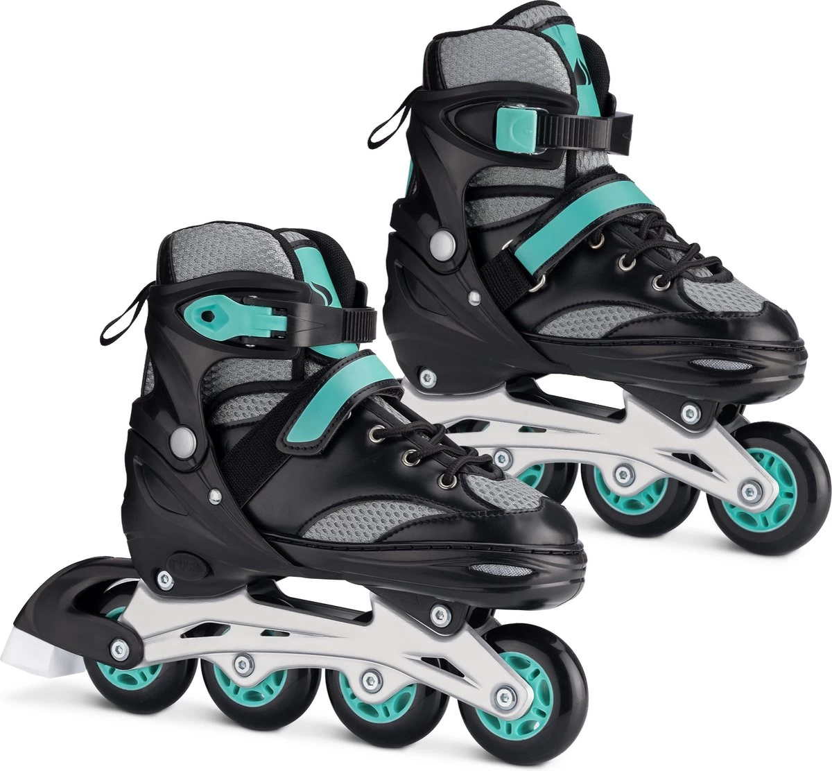 Navaris Verstelbare Skeelers Verschillende Maten - Verstelbare Skates Voor Meisjes En Jongens - Inline Skates Kinderen Blauw/grijs - Meerdere Maten 3 Navaris Verstelbare Skeelers Verschillende Maten - Verstelbare Skates Voor Meisjes En Jongens - Inline Skates Kinderen Blauw/grijs - Meerdere Maten