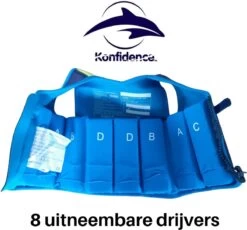 Konfidence - Zwemvest/Drijfvest Kind - Blauw - 1,5-3 Jaar / 12-20 Kg -Winkel voor professionele sportartikelen 1200x1119