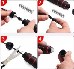 Ecorare - Professioneel Sport Springtouw - Verstelbaar - Speedrope - Jump Rope - Voor Volwassenen En Kinderen - Rood En Zwart -Winkel voor professionele sportartikelen 1200x1126 1