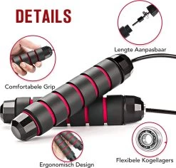 FitBoostR - 2 Stuks - Professioneel Springtouw Met Extra Gewicht - Sport - Verstelbaar - Verzwaard - Rood - Volwassen En Kinderen - Touwtje Springen - Speedrope Conditie & Krachttraining - Thuis Oefeningen & Buitensport Fitness Artikelen -Winkel voor professionele sportartikelen 1200x1147 3