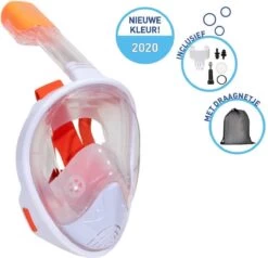 X10 Full Face Mask- Snorkelmasker - Kinderen - Oranje - XS -Winkel voor professionele sportartikelen 1200x1156