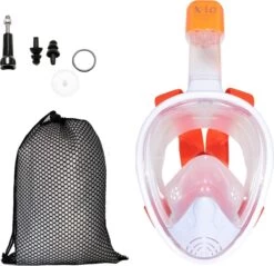 X10 Full Face Mask- Snorkelmasker - Kinderen - Oranje - XS -Winkel voor professionele sportartikelen 1200x1163 4