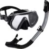 Atlantis Borneo Combo - Snorkelset - Volwassenen - Zwart/Grijs