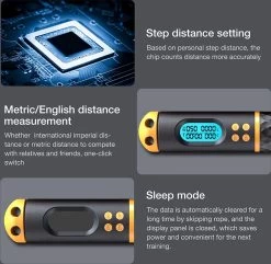 Digitaal Springtouw 2-in-1 - Met Draad & Draadloos - Smart Jump Rope - Fitness Voor Buiten En Binnen - Ergonomisch Antislip Handvat - Digitale Teller - Zwart 15 Digitaal Springtouw 2-in-1 - Met Draad & Draadloos - Smart Jump Rope - Fitness Voor Buiten En Binnen - Ergonomisch Antislip Handvat - Digitale Teller - Zwart -Winkel voor professionele sportartikelen 1200x1169 3