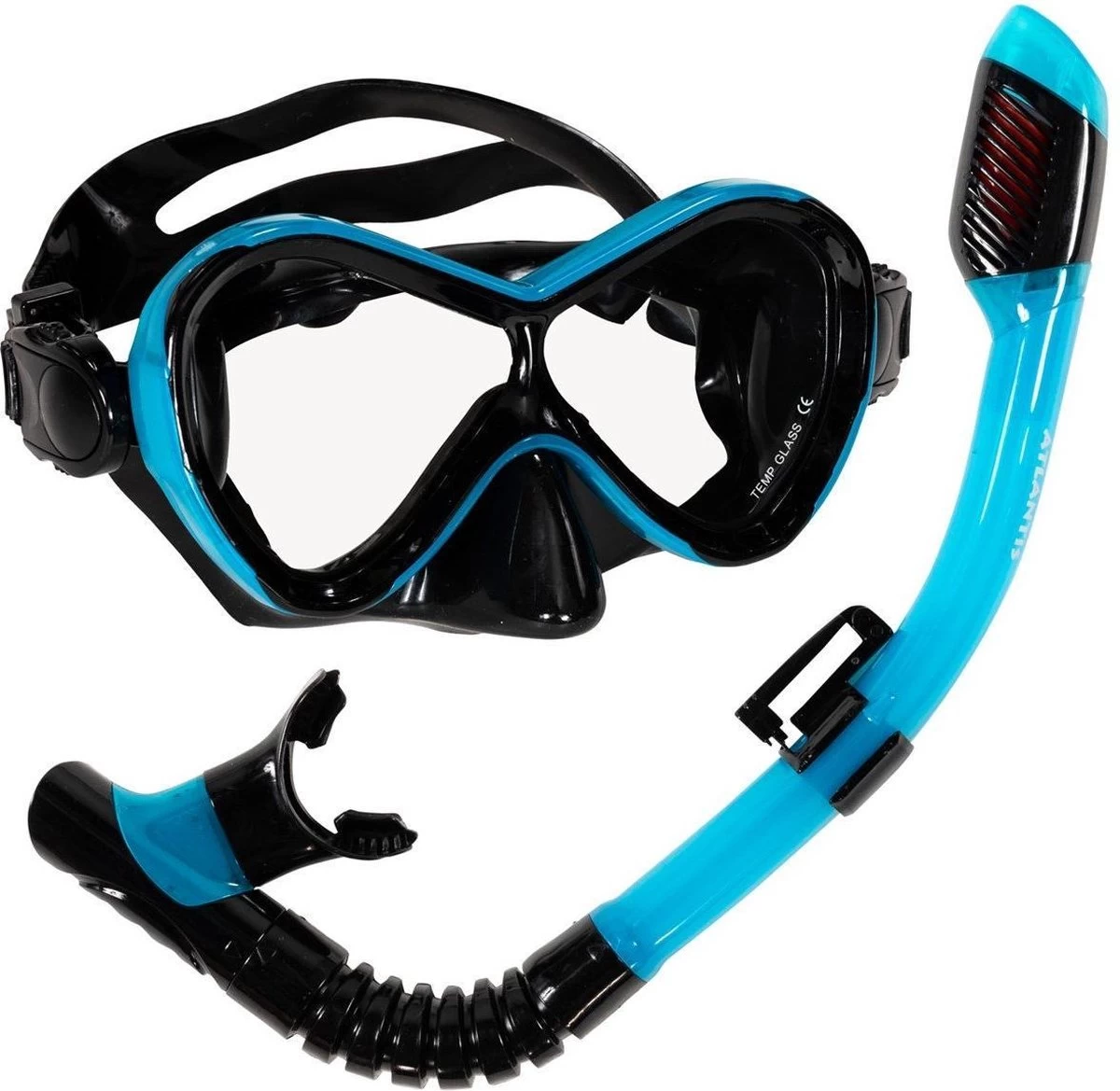 Atlantis Abaco Combo - Snorkelset - Kinderen - Zwart/Turquoise 3 Atlantis Abaco Combo - Snorkelset - Kinderen - Zwart/Turquoise
