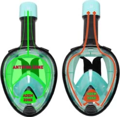 Sea Turtle Full Face Mask - Snorkelmasker - Volwassenen - Zwart/Turquoise - S/M -Winkel voor professionele sportartikelen 1200x1173 1