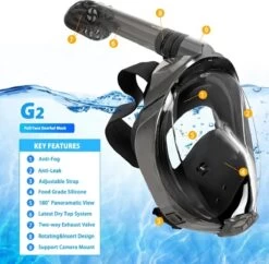 Full Face Snorkelmasker - Snorkel - Duikmasker - Snorkelmasker - S/M -Winkel voor professionele sportartikelen 1200x1177 1