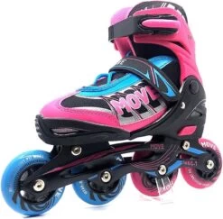 Move Fast Verstelbare Inlineskates - Maat 34-37 - Unisex - Roze/zwart/blauw -Winkel voor professionele sportartikelen 1200x1182 5