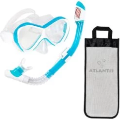 Atlantis Abaco Combo - Snorkelset - Kinderen - Wit/Turquoise -Winkel voor professionele sportartikelen 1200x1191 1