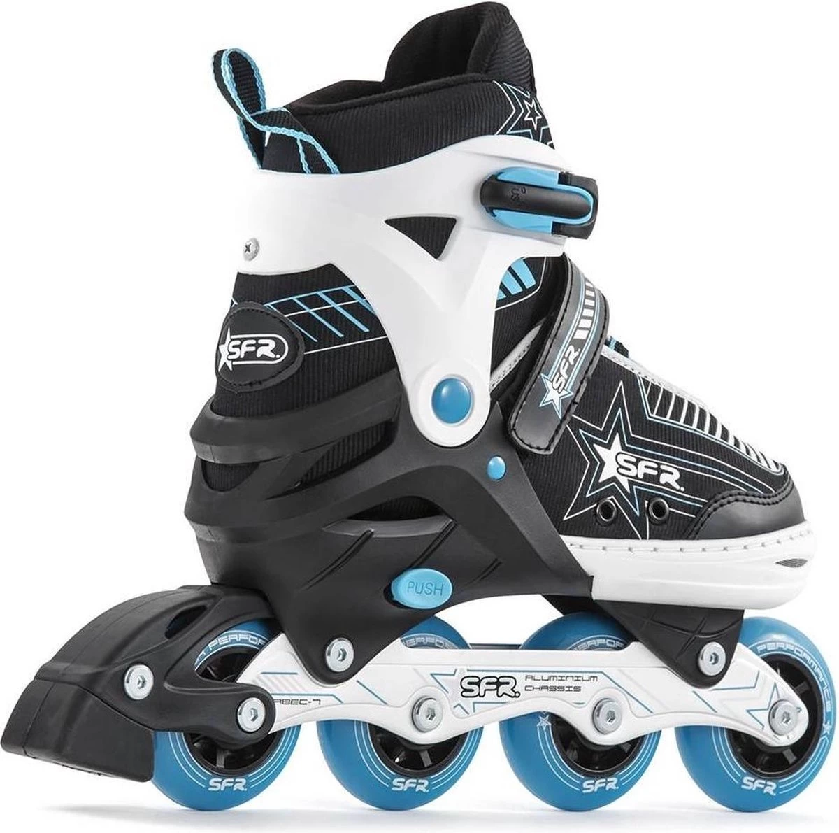 SFR Pulsar Verstelbare Inline Skates - Maat 35.5-39.5 - Blauw 4 SFR Pulsar Verstelbare Inline Skates - Maat 35.5-39.5 - Blauw - Afbeelding 2
