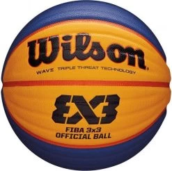 Wilson FIBA 3x3 - Basketbal Official - Geel Blauw - Maat 6 - Kinderen En Volwassenen
