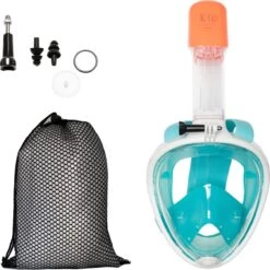 X10 Full Face Mask- Snorkelmasker - Volwassenen - Turquoise - S/M -Winkel voor professionele sportartikelen 1200x1199