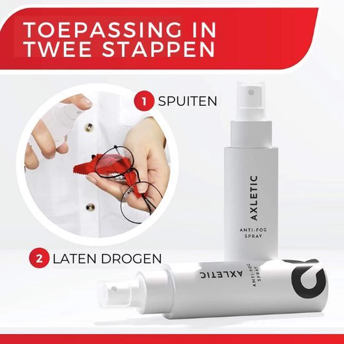 AXLETIC Anti-Fog - Anti Condens Spray Bril I Natuurlijke Brillenreiniger - Snelle Brillen Reiniger Spray Voor Zwembril, Ski En Masker - Tegen Beslagen Brillen - Anti Condens Doekjes Alternatief, 100ml 7 AXLETIC Anti-Fog - Anti Condens Spray Bril I Natuurlijke Brillenreiniger - Snelle Brillen Reiniger Spray Voor Zwembril, Ski En Masker - Tegen Beslagen Brillen - Anti Condens Doekjes Alternatief, 100ml - Afbeelding 5