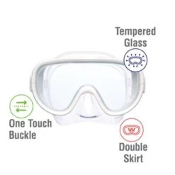 ReefTourer Snorkelmasker Duikbril Snorkelset RC-0105- Wit -Winkel voor professionele sportartikelen 1200x1200 150