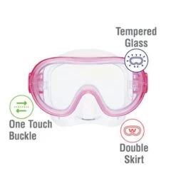 ReefTourer Snorkelmasker Duikbril Snorkelset Voor Kinderen Tot Ong. 10 Jaar RC-0203- Roze -Winkel voor professionele sportartikelen 1200x1200 201