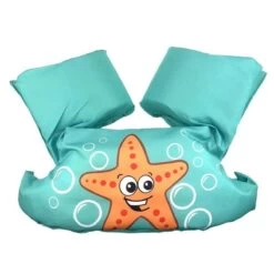 Merkloos Zwemvest Kinderen - Zeester Groen | 2 - 6 Jaar | 14 - 25kg | Veilig Zwemmen | Zwemband | Reddingsvest | Kidzstore.eu