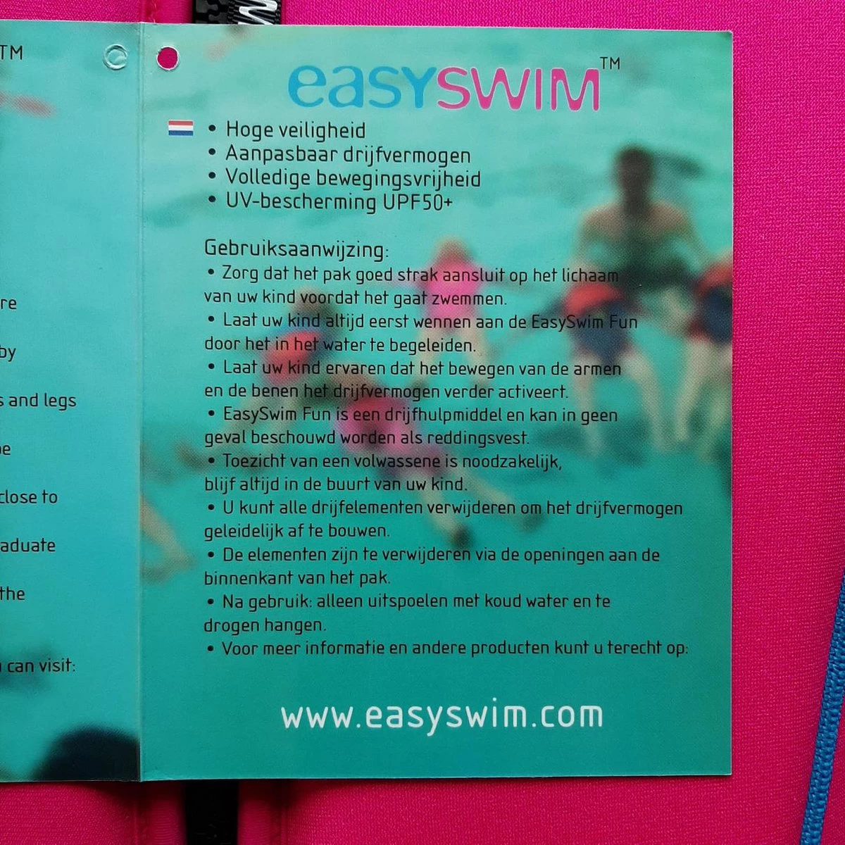 EasySwim Fun - Zwemvest/Drijfvest Kind - Roze - Maat L: 24-28 Kg 9 EasySwim Fun - Zwemvest/Drijfvest Kind - Roze - Maat L: 24-28 Kg - Afbeelding 7