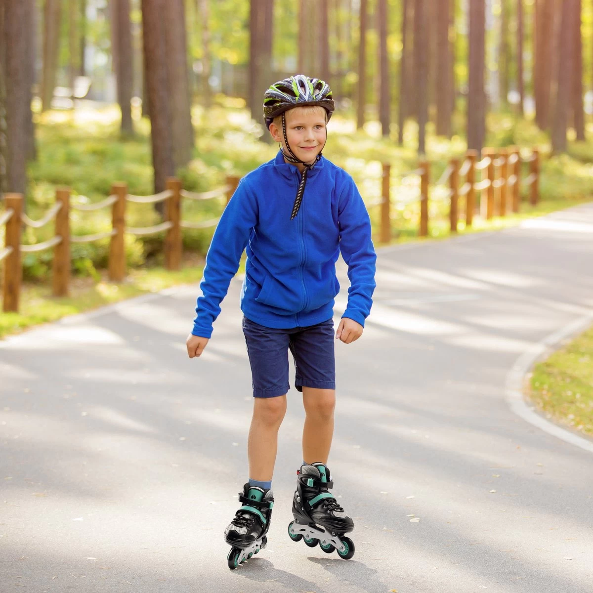 Navaris Verstelbare Skeelers Verschillende Maten - Verstelbare Skates Voor Meisjes En Jongens - Inline Skates Kinderen Blauw/grijs - Meerdere Maten 6 Navaris Verstelbare Skeelers Verschillende Maten - Verstelbare Skates Voor Meisjes En Jongens - Inline Skates Kinderen Blauw/grijs - Meerdere Maten - Afbeelding 4