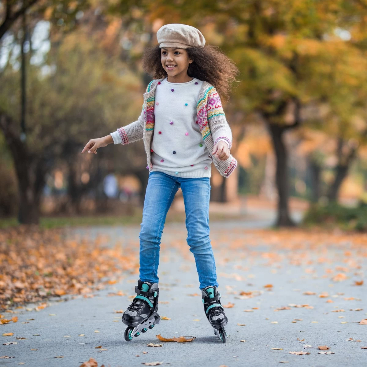 Navaris Verstelbare Skeelers Verschillende Maten - Verstelbare Skates Voor Meisjes En Jongens - Inline Skates Kinderen Blauw/grijs - Meerdere Maten 9 Navaris Verstelbare Skeelers Verschillende Maten - Verstelbare Skates Voor Meisjes En Jongens - Inline Skates Kinderen Blauw/grijs - Meerdere Maten - Afbeelding 7