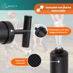 FOXLY® Ballenpomp Met Extra Naalden - Voetbalpomp - Pomp Universeel - Opbergvakje - Zwart -Winkel voor professionele sportartikelen 1200x1200 519