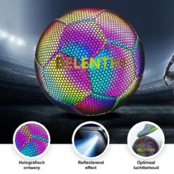 Belenthi Lichtgevende Voetbal - Glow In The Dark Bal - Lichtgevende Bal - Holografisch - Reflecterend -Winkel voor professionele sportartikelen 1200x1200 525