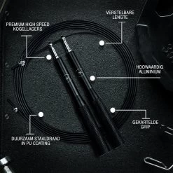 DK.® Professioneel Crossfit & Fitness Springtouw - Speedrope - Jump Rope - Voor Volwassenen En Kinderen - Blauw 13 DK.® Professioneel Crossfit & Fitness Springtouw - Speedrope - Jump Rope - Voor Volwassenen En Kinderen - Blauw -Winkel voor professionele sportartikelen 1200x1200 631